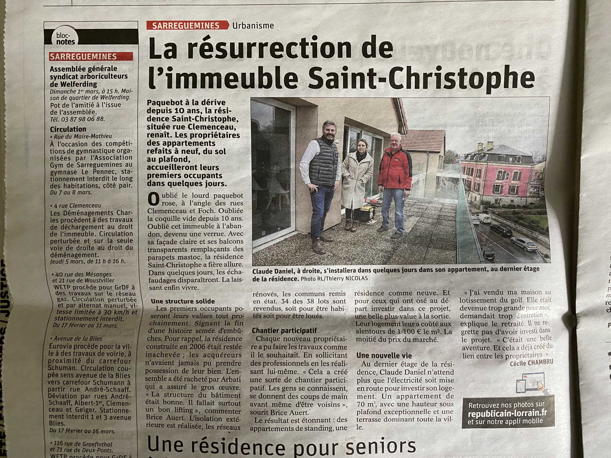 Saint Christophe renait de ses cendre...