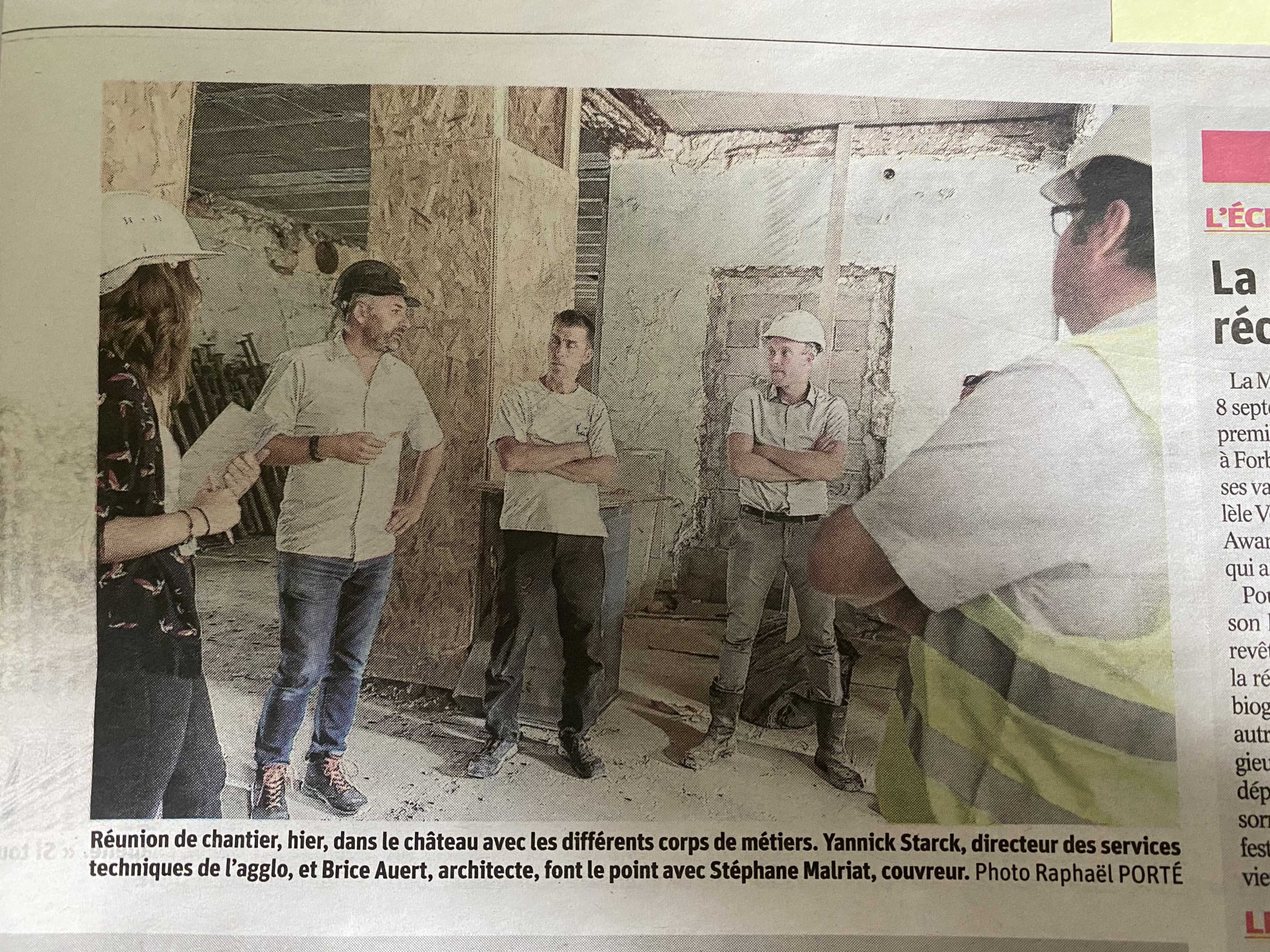 Château Adt: un chantier hors normes....